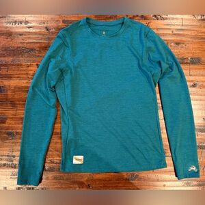 Tracksmith session Teal Long Sleeve Shirt